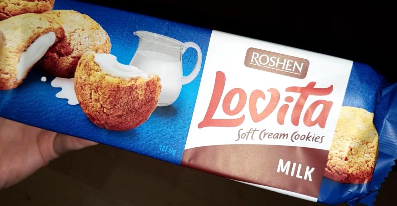 Képek - Lovita Soft Cream Cookies Milk Roshen