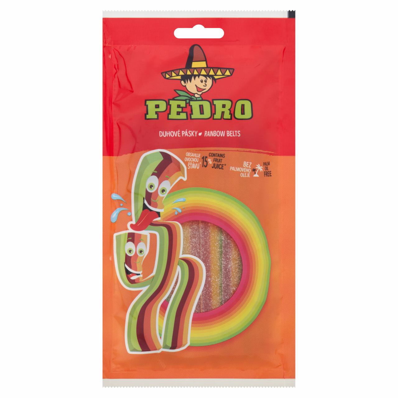Képek - Pedro Rainbow Belts gyümölcsös ízű gumicukor 85 g