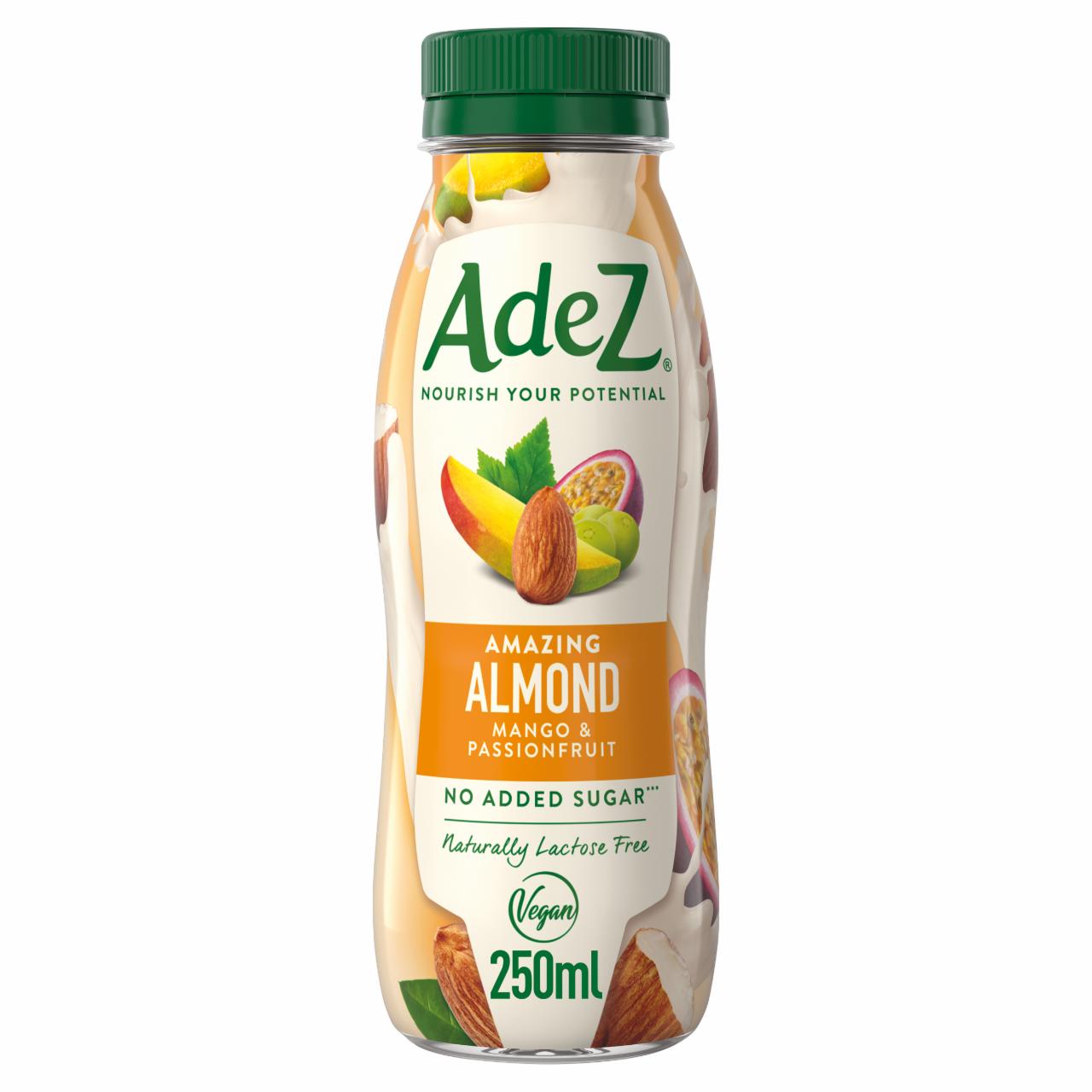 Képek - AdeZ mandulaital szőlő-, mangó- és maracujalével, édesítőszerrel és E-vitaminnal 250 ml