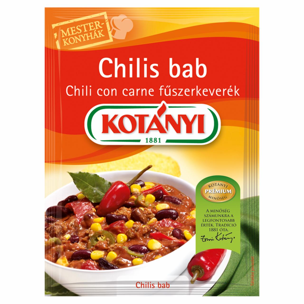 Képek - Kotányi Mesterkonyhák chilis bab chili con carne fűszerkeverék 25 g