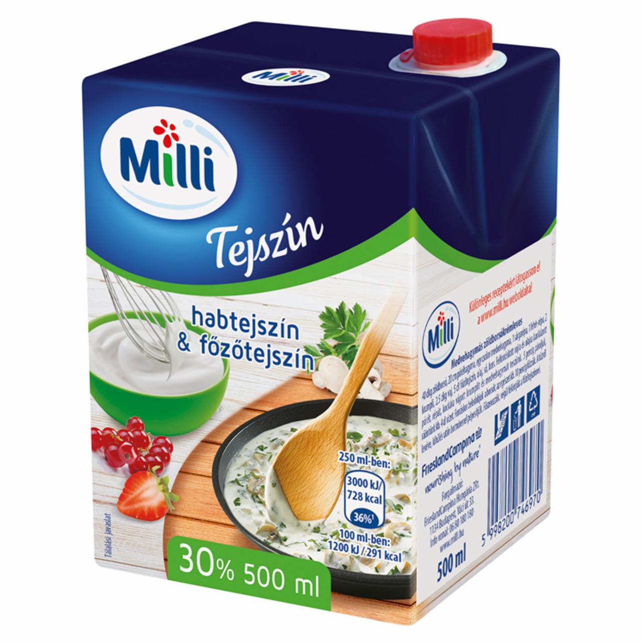 Képek - Milli UHT tejszín 30% 500 ml
