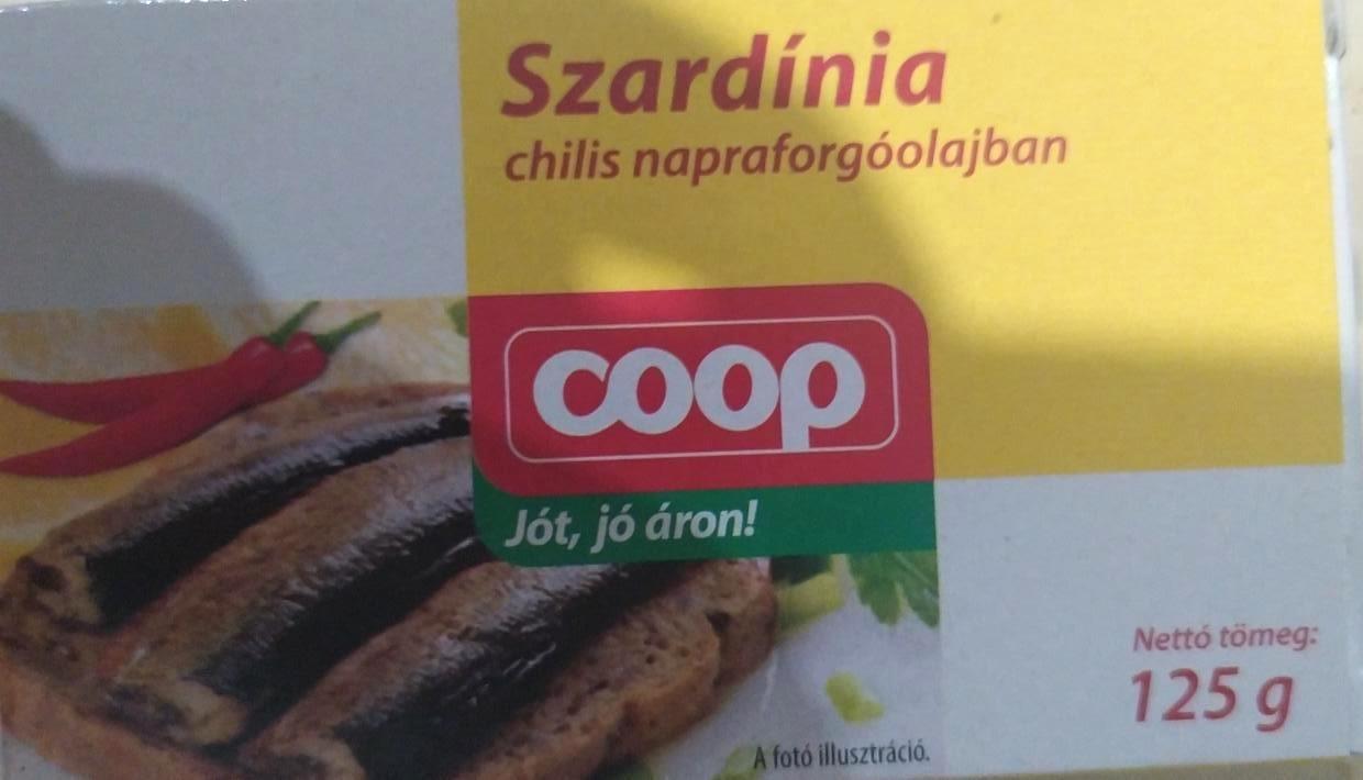 Képek - Szardínia chilis napraforgóolajban Coop