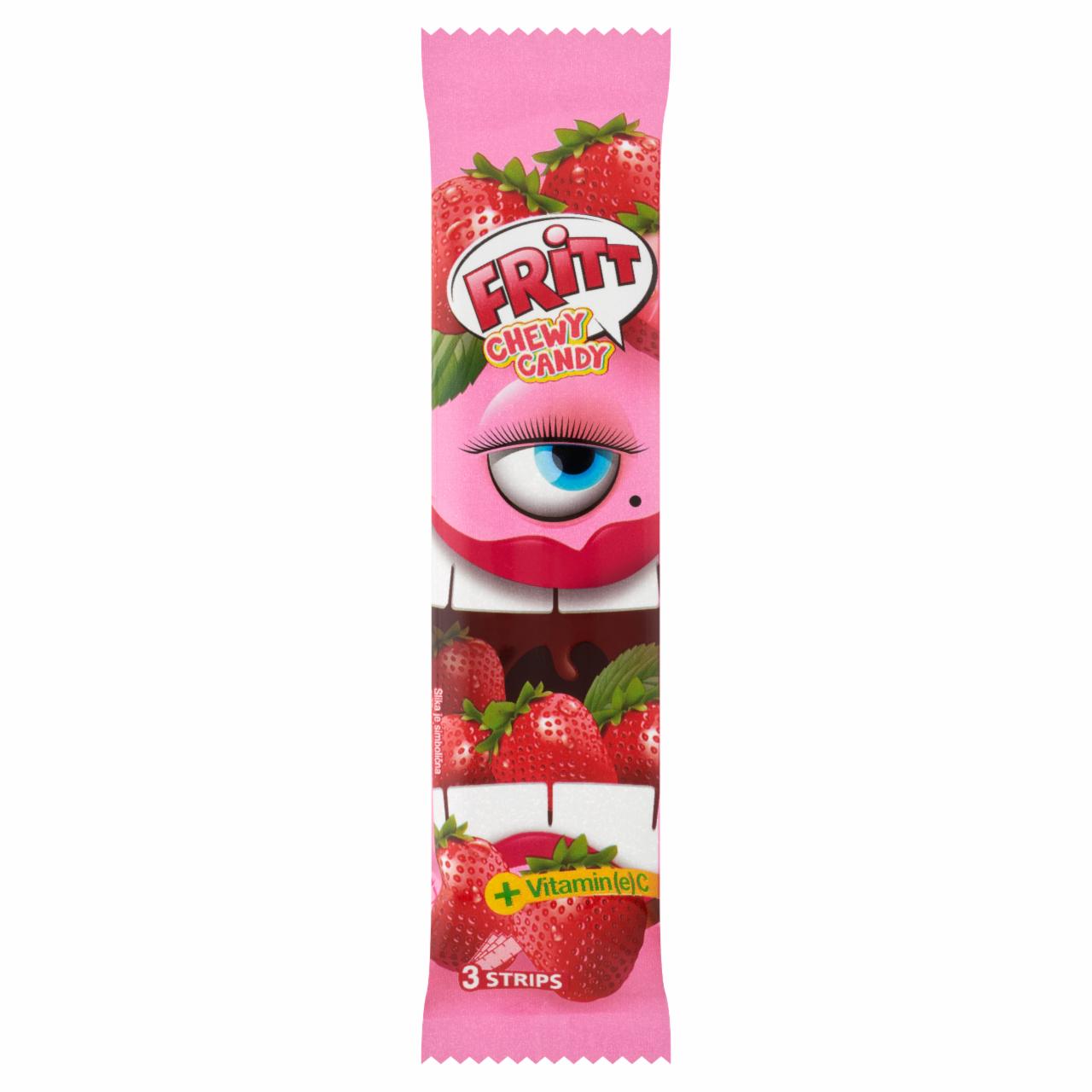 Képek - Fritt eper ízesítésű rágócukorka C-vitaminnal 3 x 11,7 g (35 g)