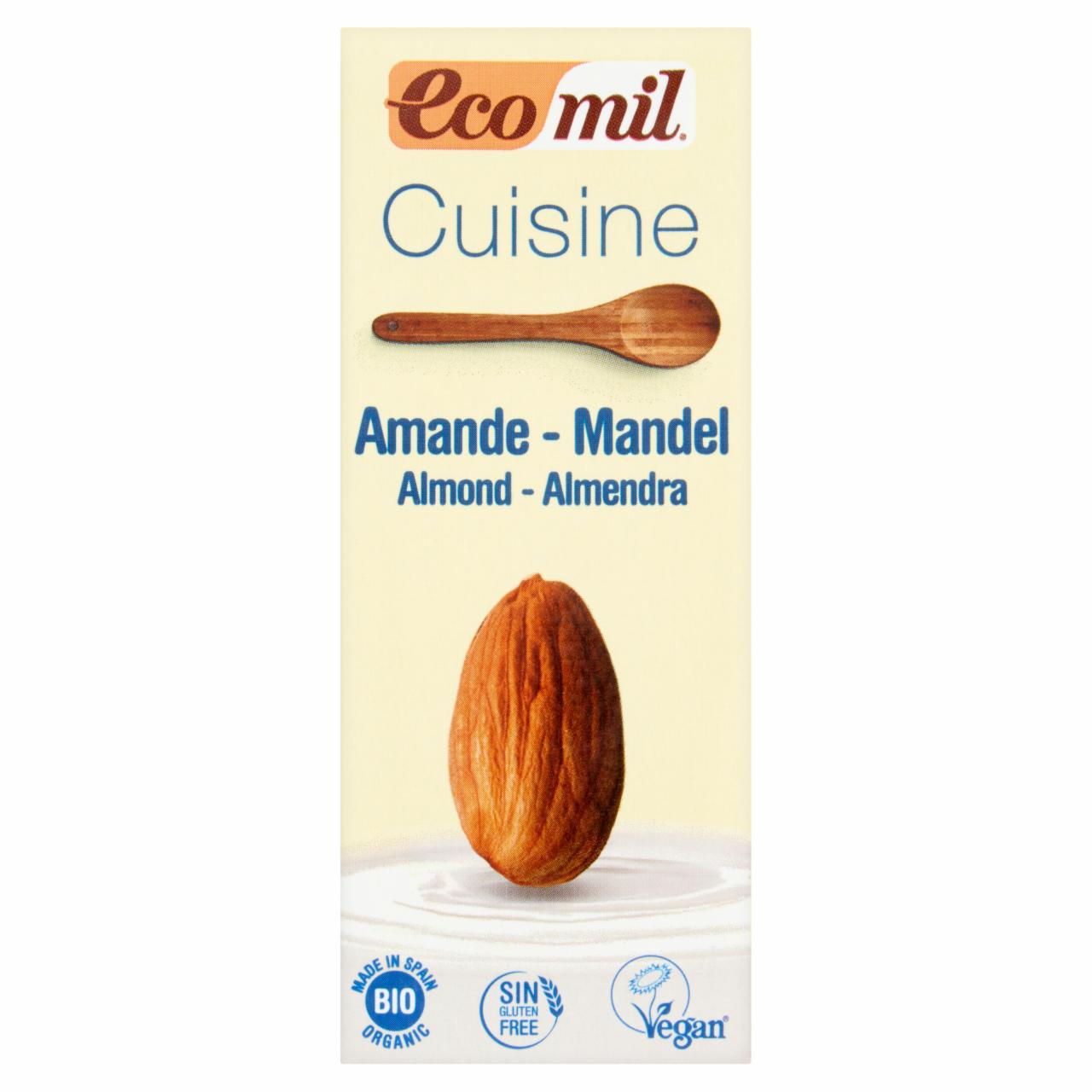 Képek - EcoMil Cuisine BIO konyhai alapanyag mandulával 200 ml