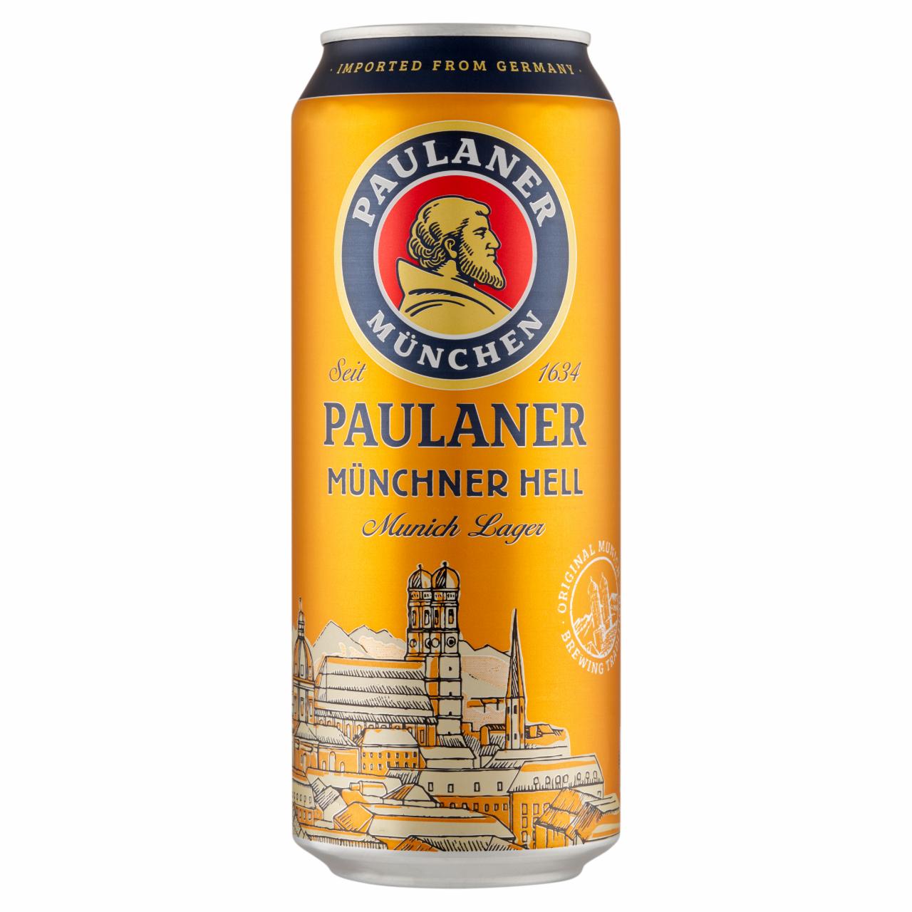 Képek - Paulaner Münchner Hell német világos lager sör 4,9% 0,5 l