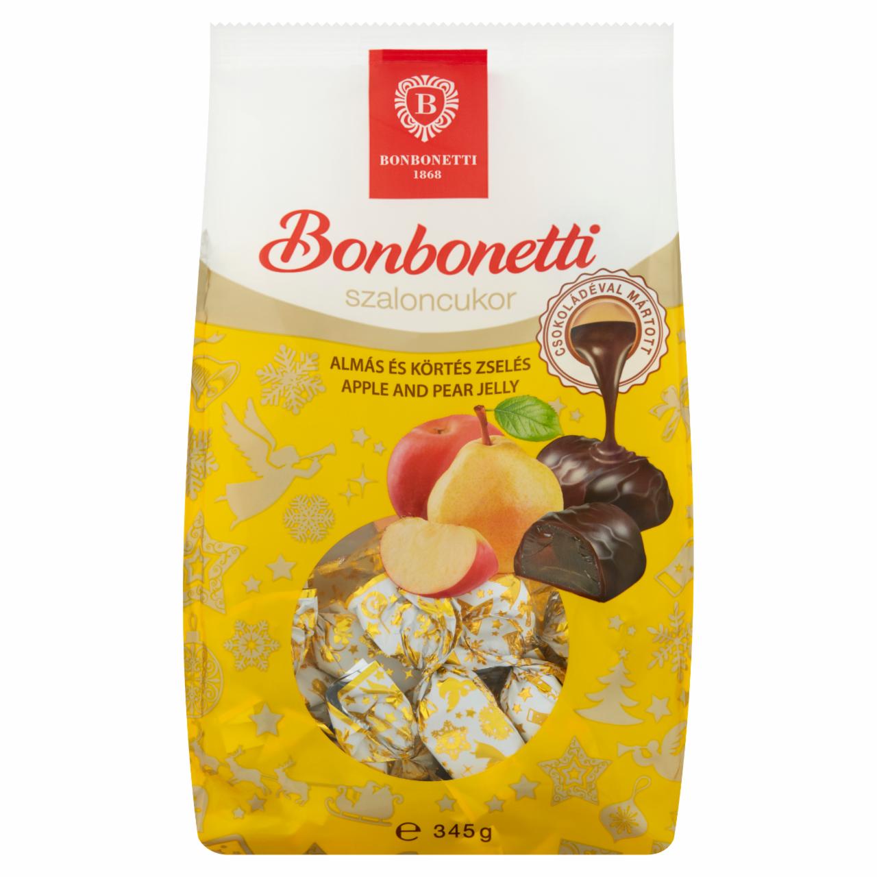 Képek - Bonbonetti étcsokoládéval mártott almás és körtés zselés szaloncukor 345 g