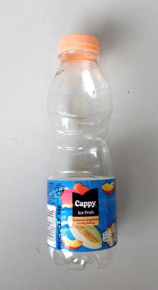 Képek - Cappy Ice Fruit Peach-Melon szénsavmentes alma-őszibarack-sárgadinnye ital citromfű ízzel 500 ml