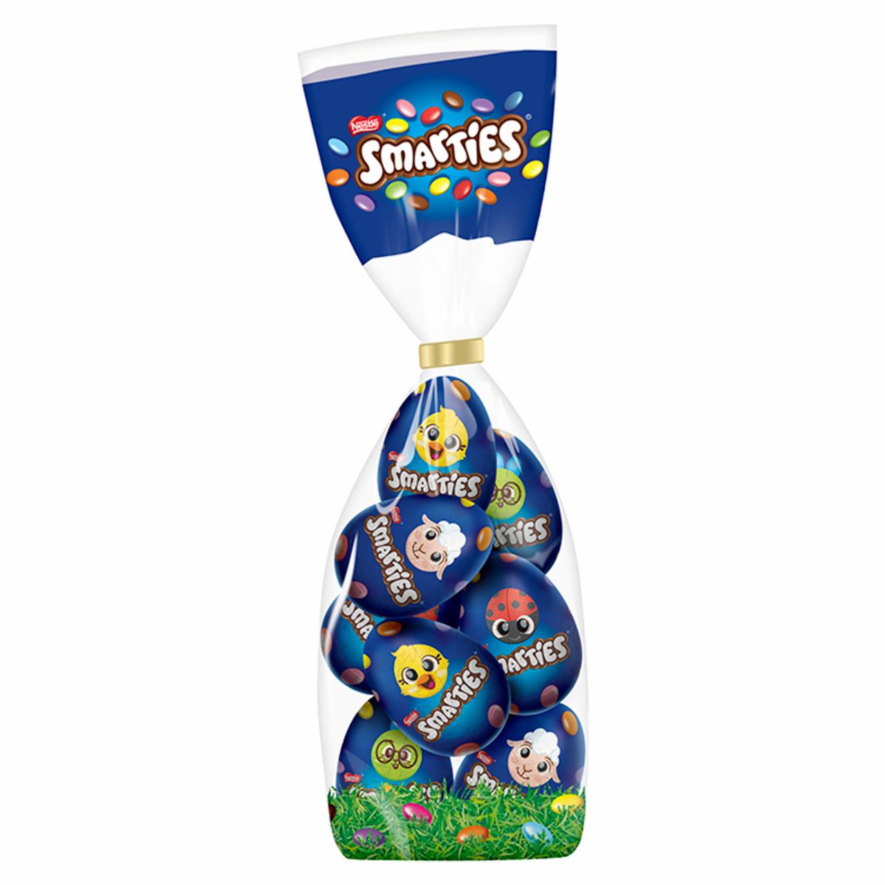 Képek - Smarties tejcsokoládé tojás tejcsokoládés cukordrazséval 8 x 17,5 g