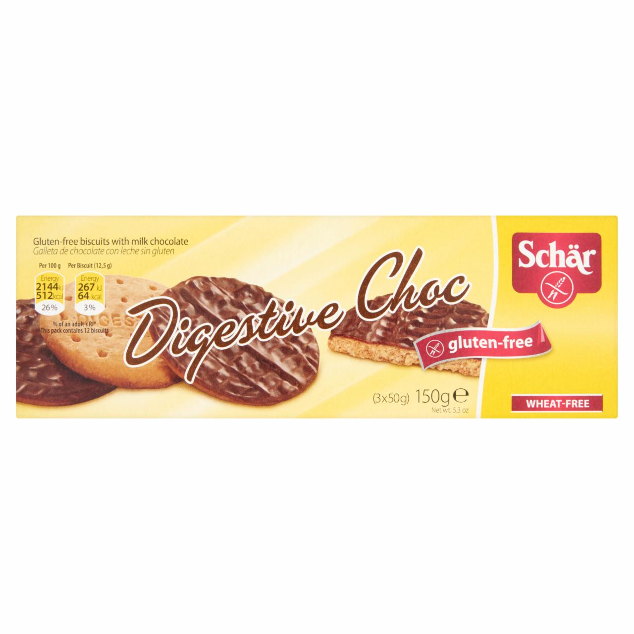 Képek - Schär Digestive Choc gluténmentes keksz tejcsokoládéval 150 g