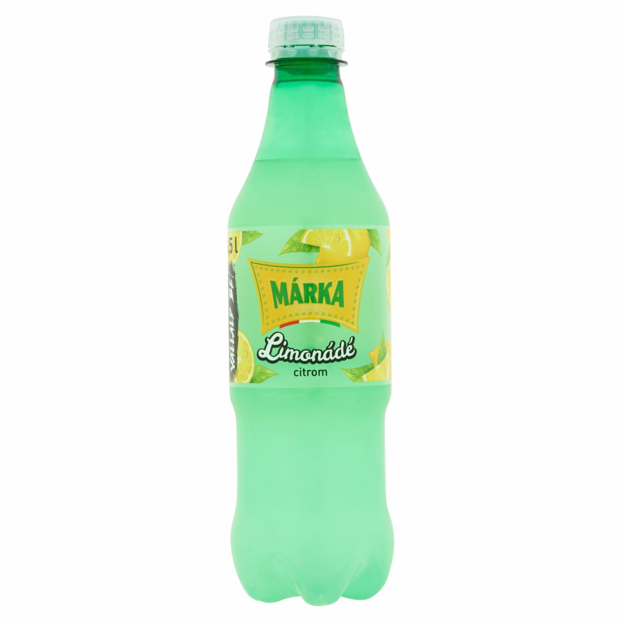 Képek - Márka Limonádé citrom ízű energiamentes szénsavas üdítőital édesítőszerekkel 0,5 l