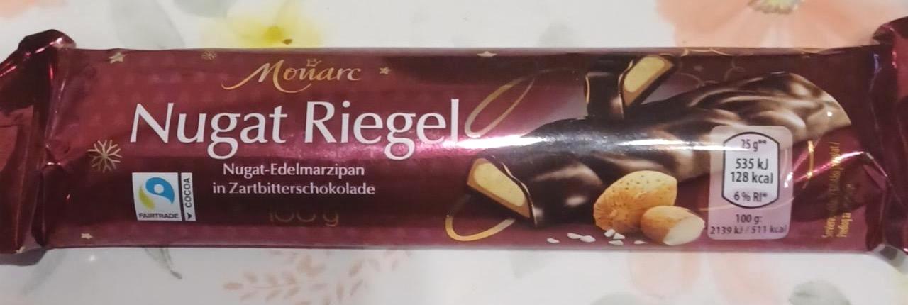 Képek - Nugat Riegel étcsokoládés marcipán Monarc