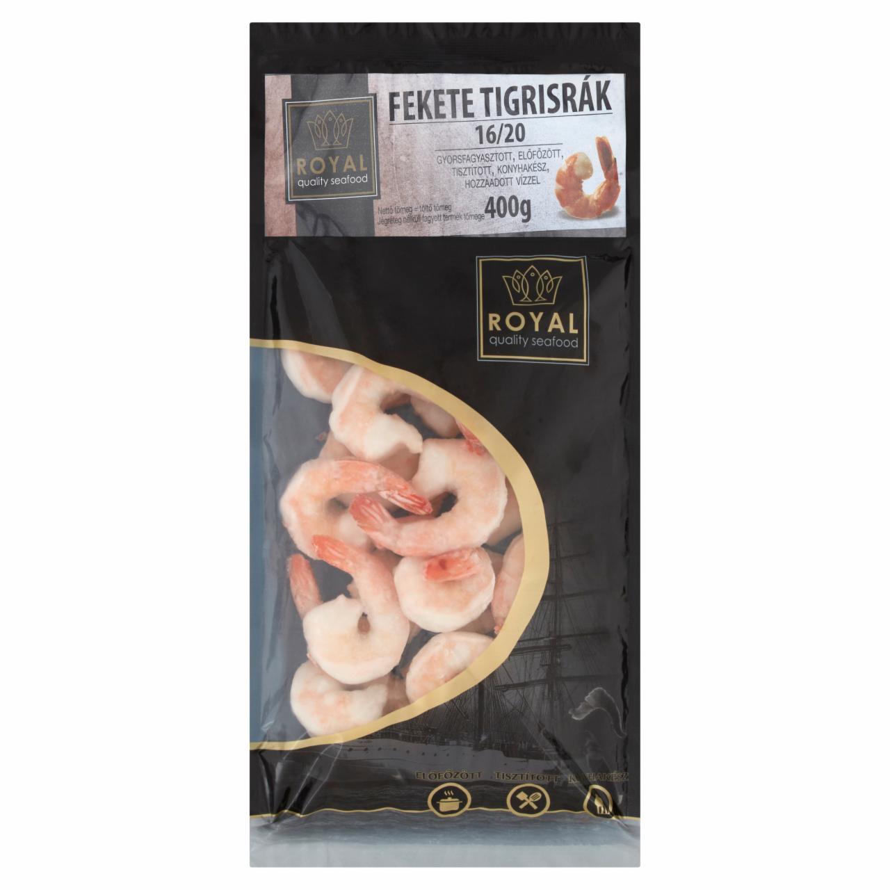 Képek - Royal gyorsfagyasztott fekete tigrisrák 400 g