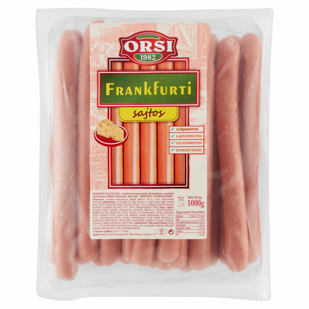 Képek - Orsi sajtos frankfurti 1000 g