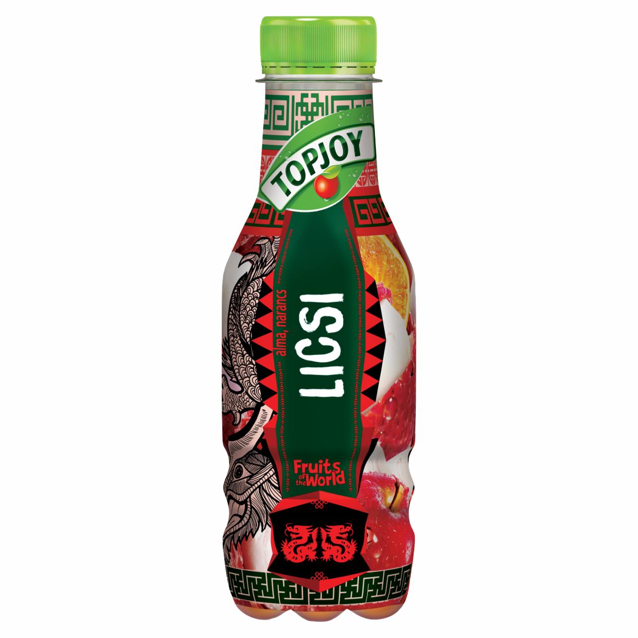 Képek - Topjoy Fruits of the World alma, narancs, licsi ital 400 ml