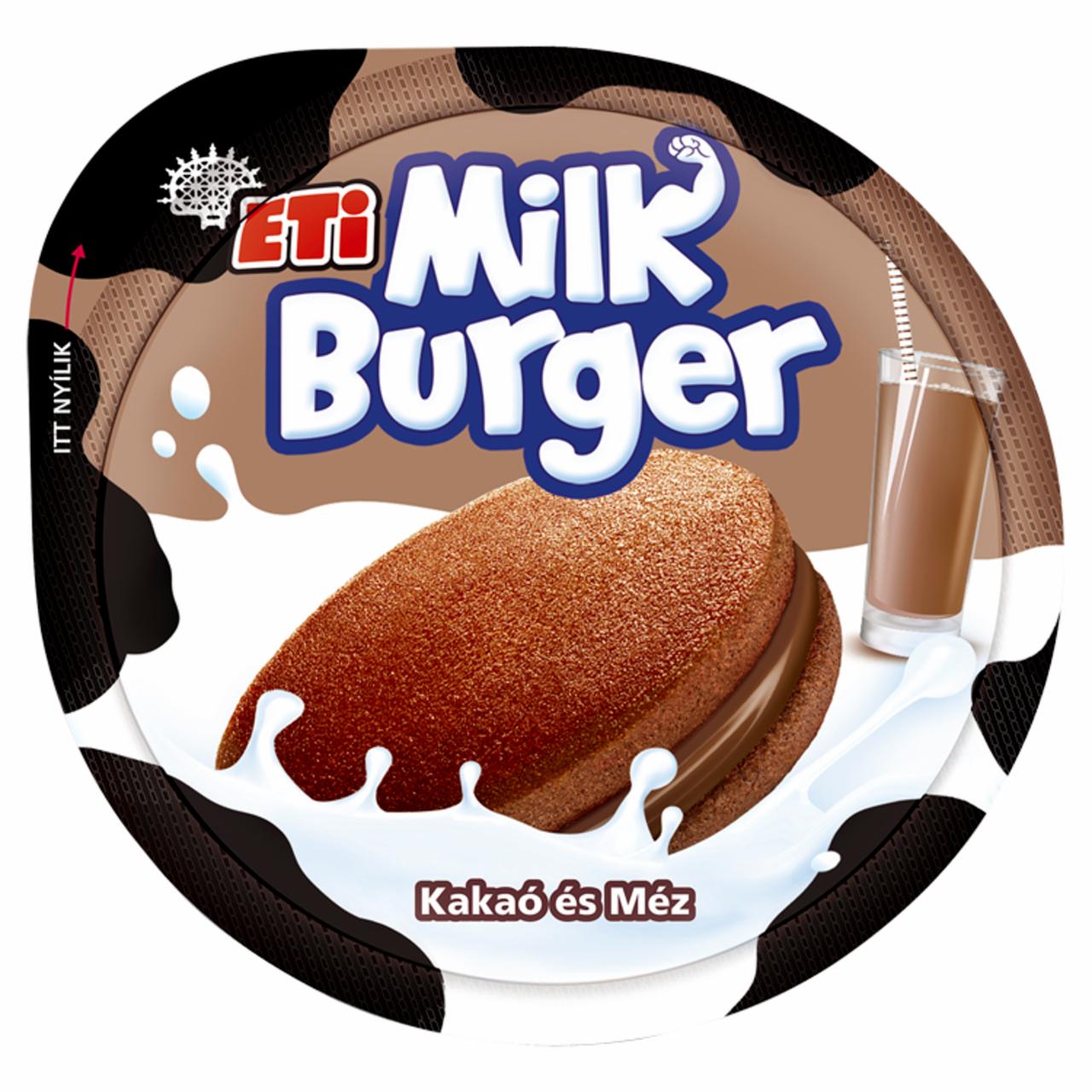 Képek - Milk Burger kakaós-mézes sütemény tejes-kakaós krém töltelékkel 35 g