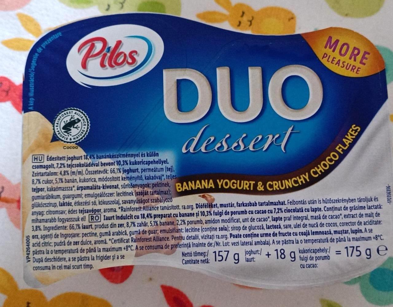 Képek - Due dessert Banana yogurt & crunchy choco flakes Pilos