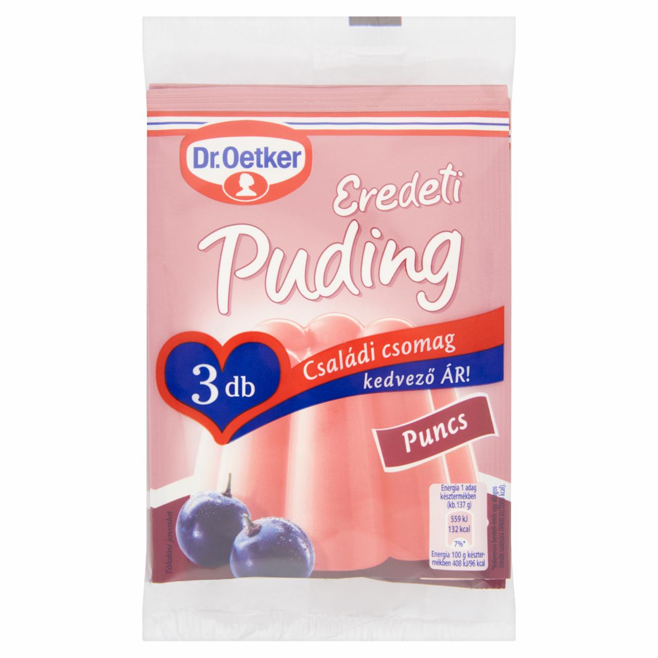 Képek - Dr. Oetker Eredeti Puding puncs pudingpor 3 x 40 g