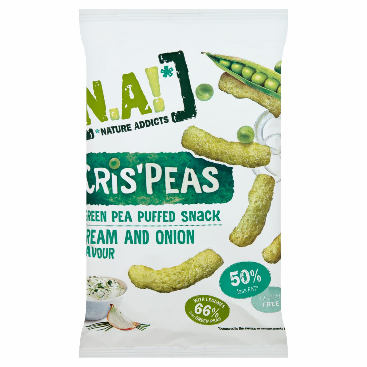 Képek - N.A! puffasztott zöldborsó snack tejföl és hagyma ízesítéssel 50 g