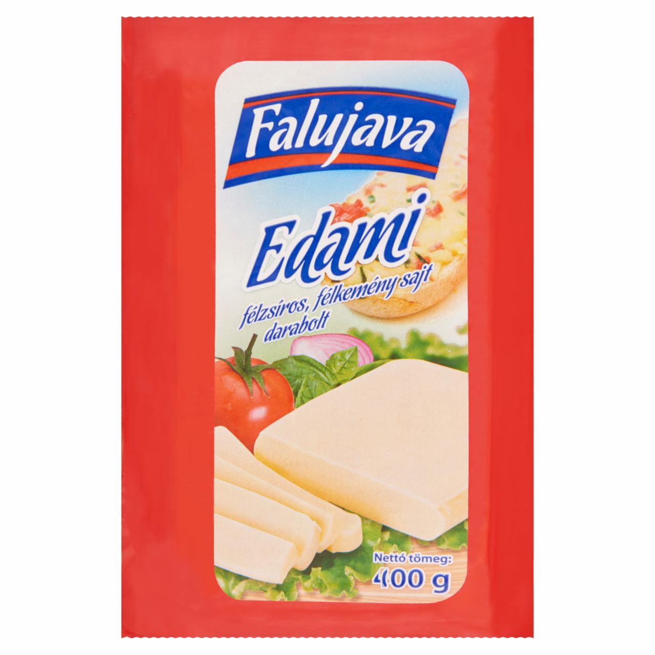 Képek - Falujava félzsíros, félkemény, darabolt edami sajt 400 g