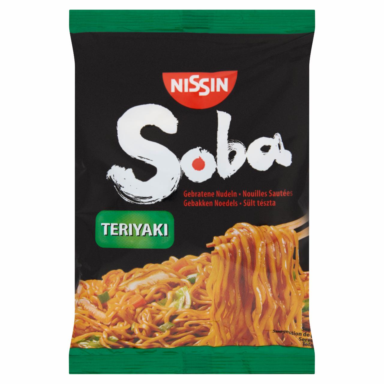 Képek - Nissin Soba teriyaki ízesítésű sült tészta búzalisztből 110 g