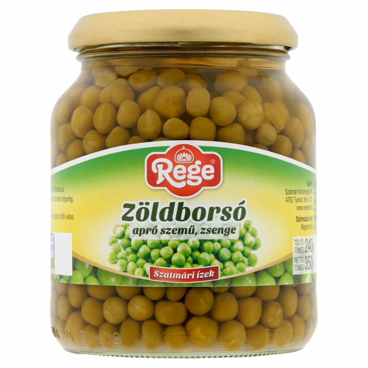 Képek - Rege apró szemű, zsenge zöldborsó 350 g