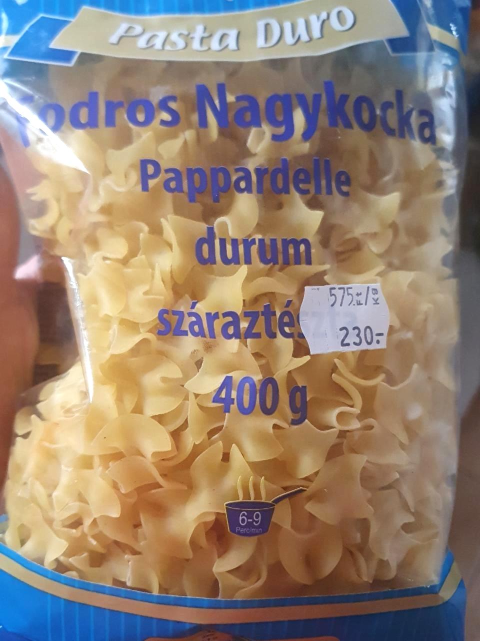 Képek - Durum száraztészta Fodros nagykocka Pasta Duro