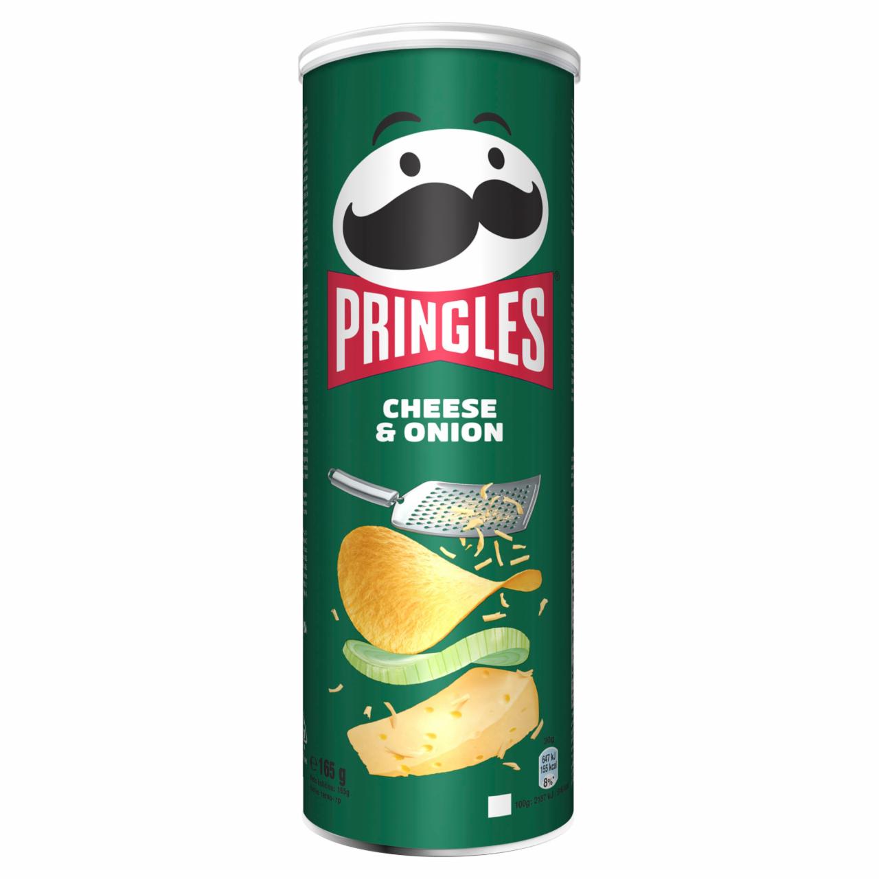 Képek - Pringles hagymás-sajtos ízesítésű snack 165 g