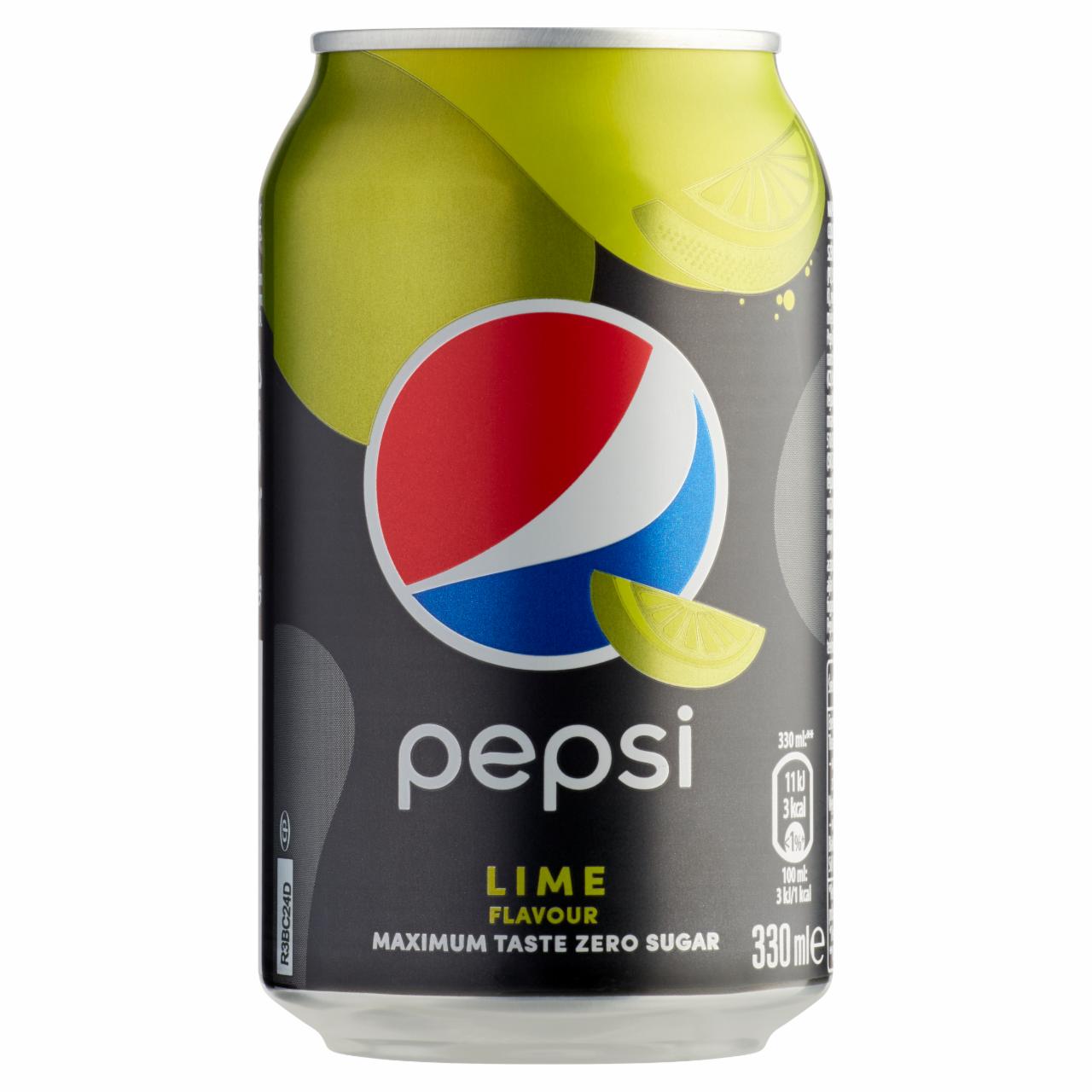 Képek - Pepsi Lime colaízű energiamentes szénsavas üdítőital édesítőszerekkel lime ízesítéssel 330 ml
