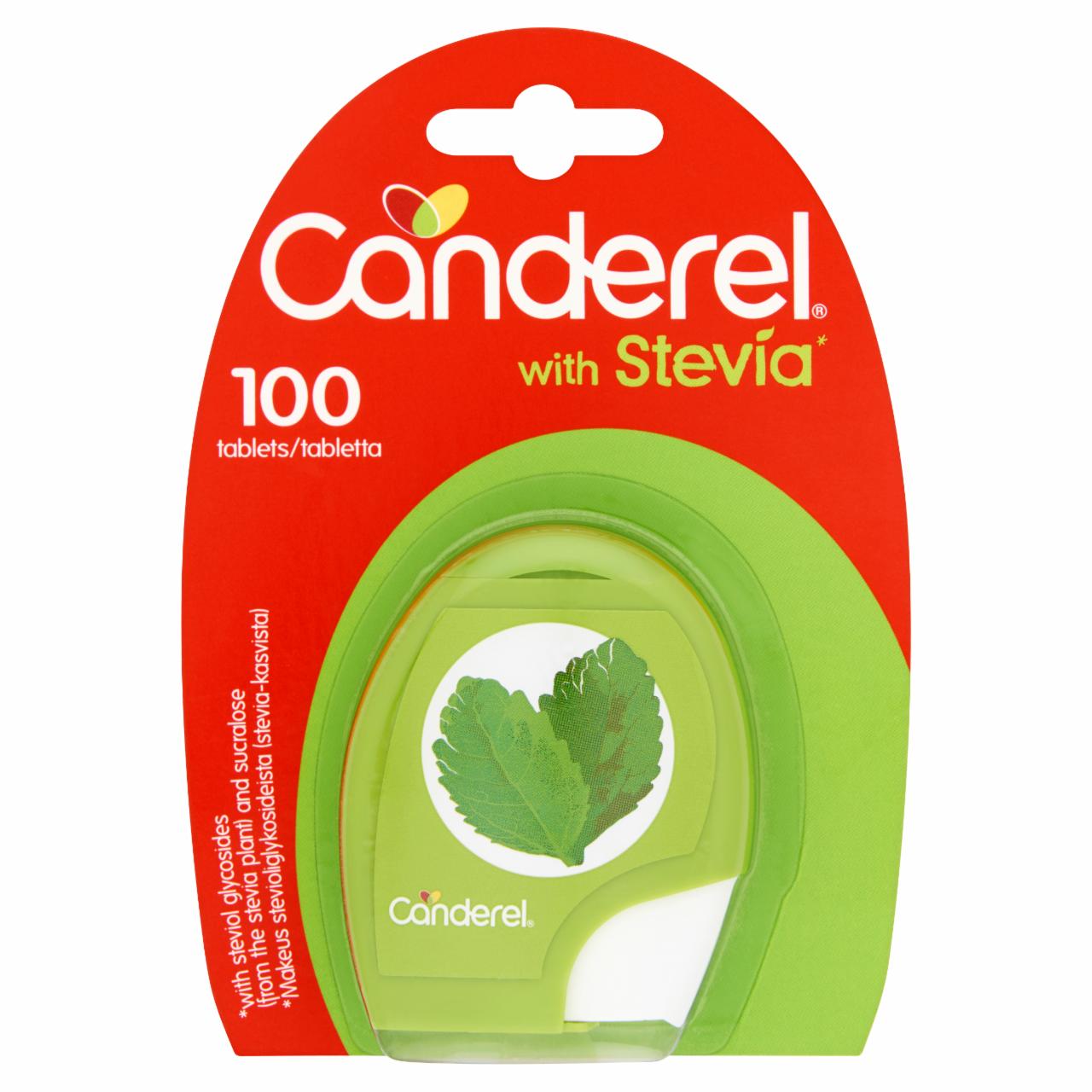 Képek - Canderel édesítőszer stevia növényből származó szteviol-glikoziddal és szukralózzal 100 db 8,5 g