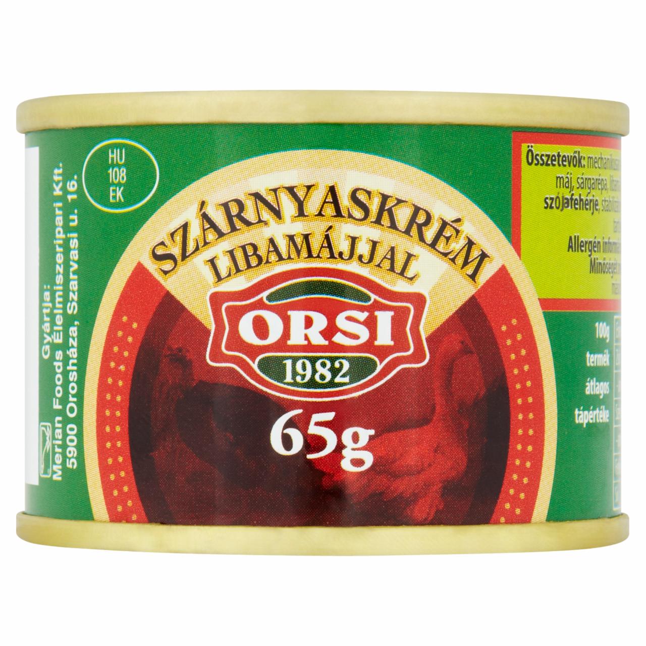 Képek - Orsi szárnyaskrém libamájjal 65 g