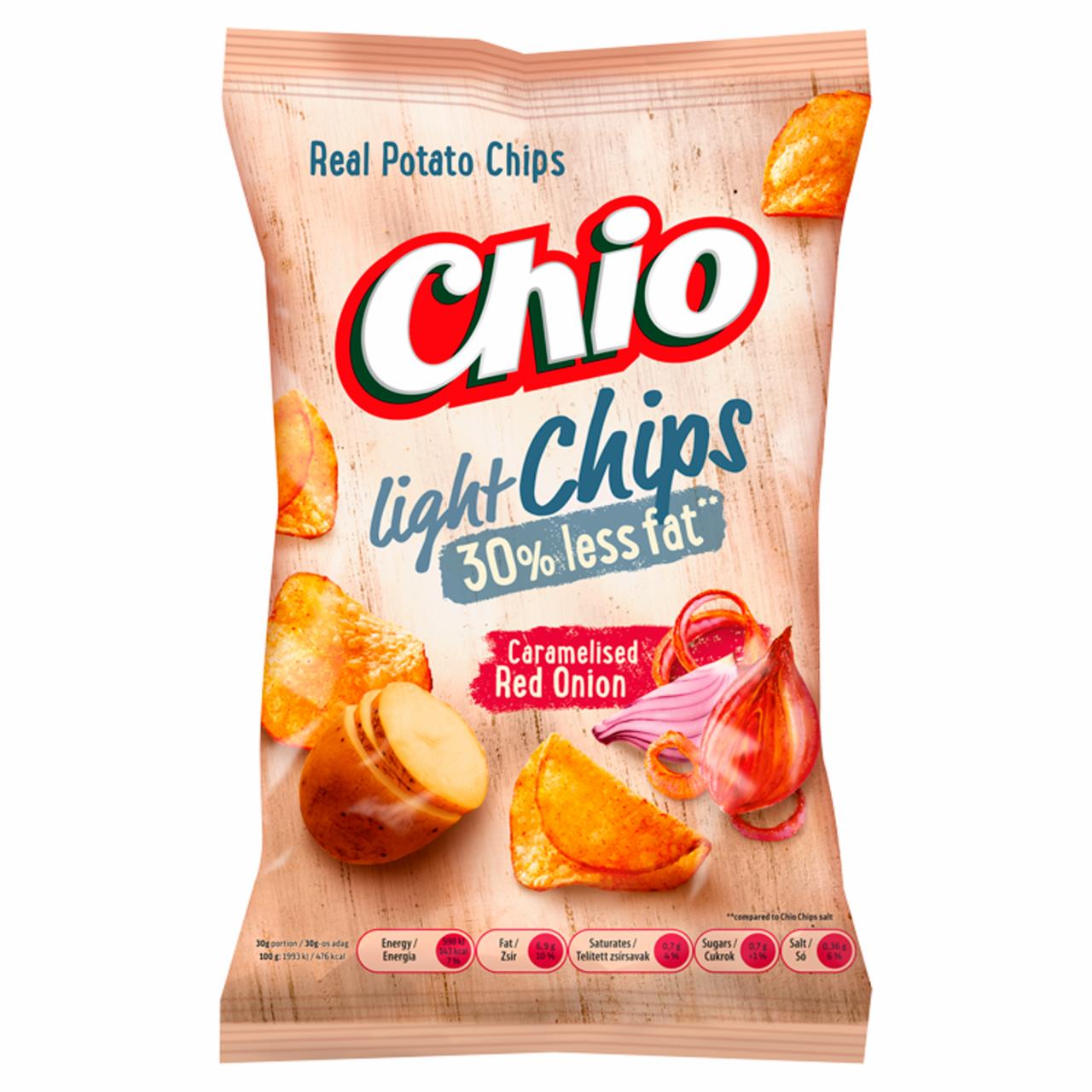 Képek - Chio Light karamellizált vöröshagyma ízű burgonyachips 55 g