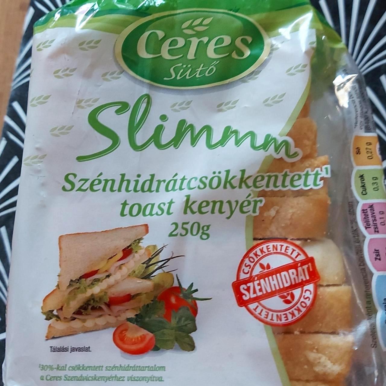 Képek - Slimmm szénhidrátcsökkentett toast kenyér Ceres Sütő