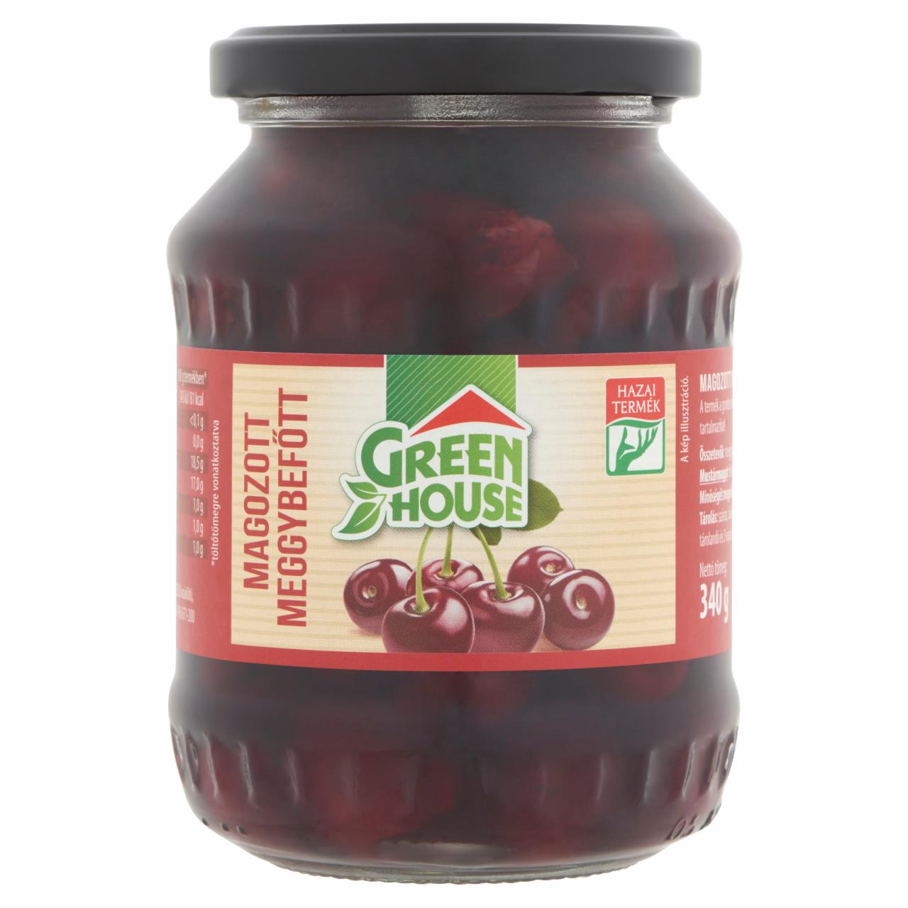 Képek - Greenhouse magozott meggybefőtt 340 g