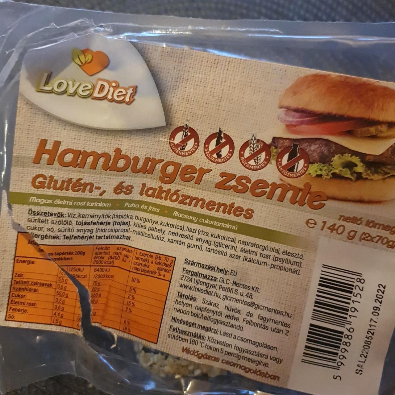 Képek - Hamburger zsemle glutén és laktózmentes LoveDiet