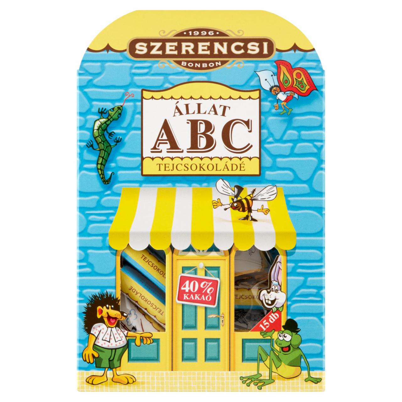 Képek - Szerencsi Állat ABC tejcsokoládé 15 x 5 g (75 g)