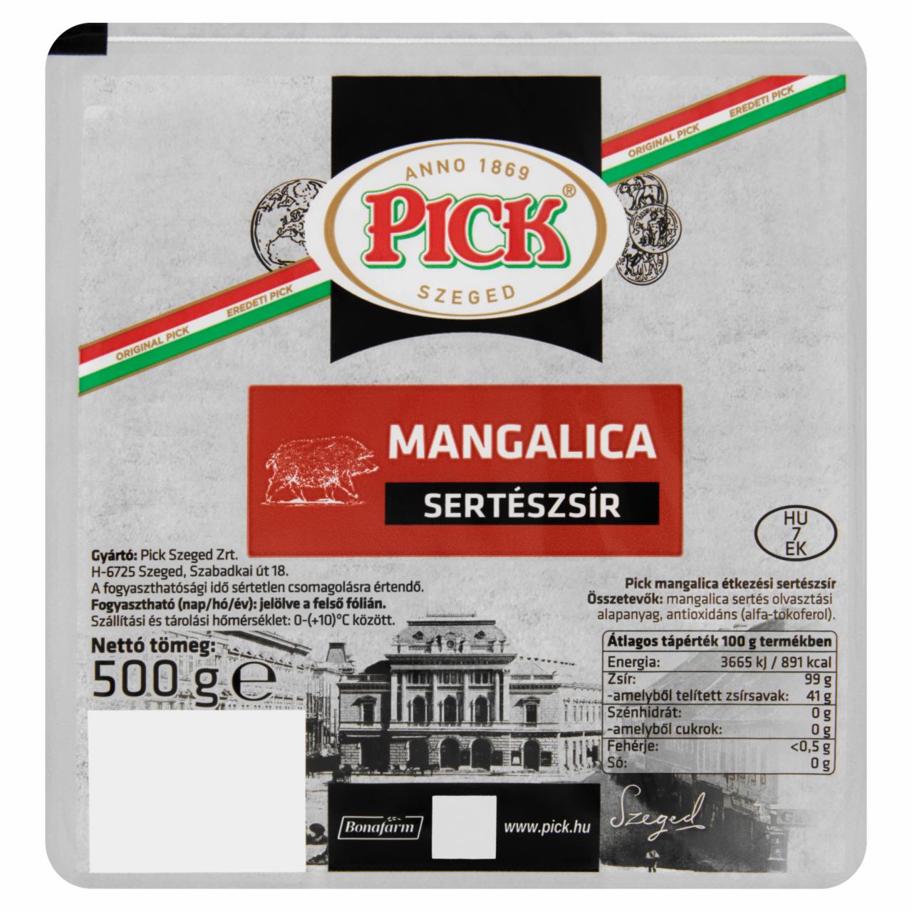 Képek - PICK Mangalica sertészsír 500 g