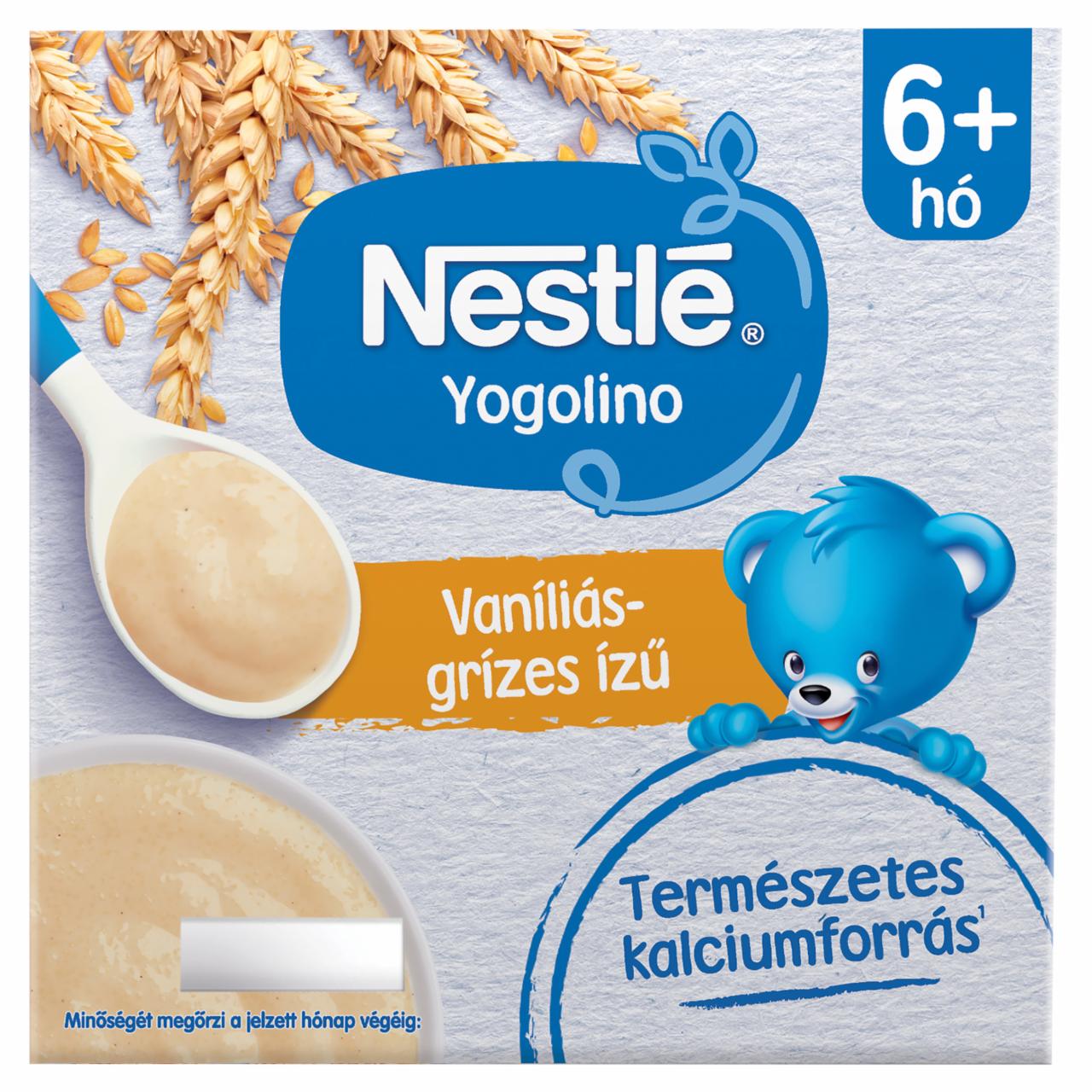 Képek - Nestlé Yogolino vaníliás ízű grízes babapuding 6+ hó 4 x 100 g (400 g)