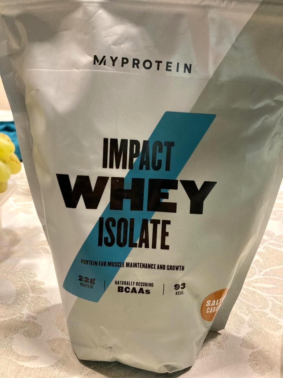 Képek - Impact whey isolate Salted caramel MyProtein