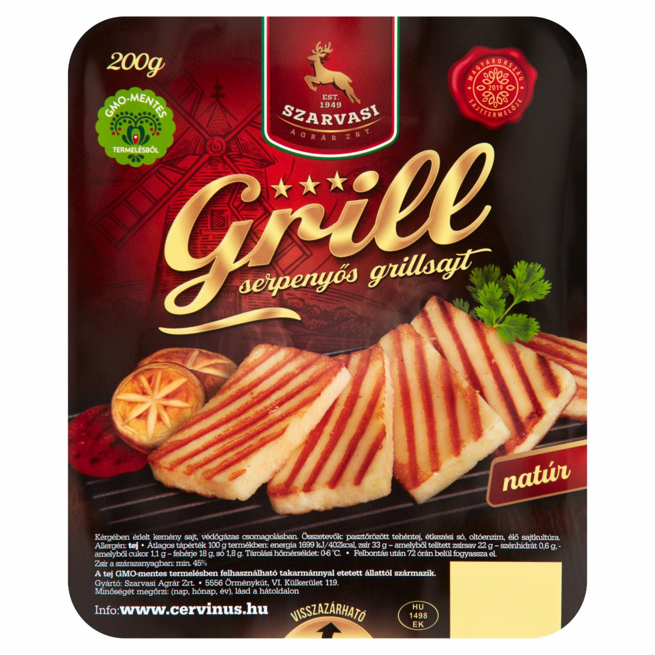 Képek - Szarvasi Grill natúr serpenyős grillsajt 200 g