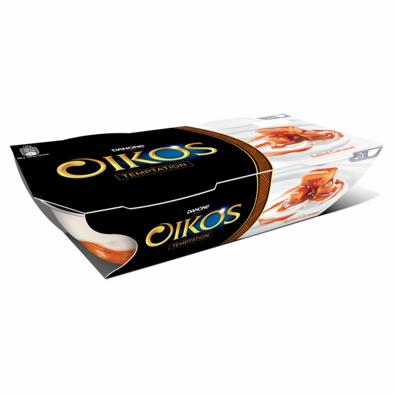 Képek - Danone Oikos élőflórás görög krémjoghurt karamellöntettel 2 x 110 g