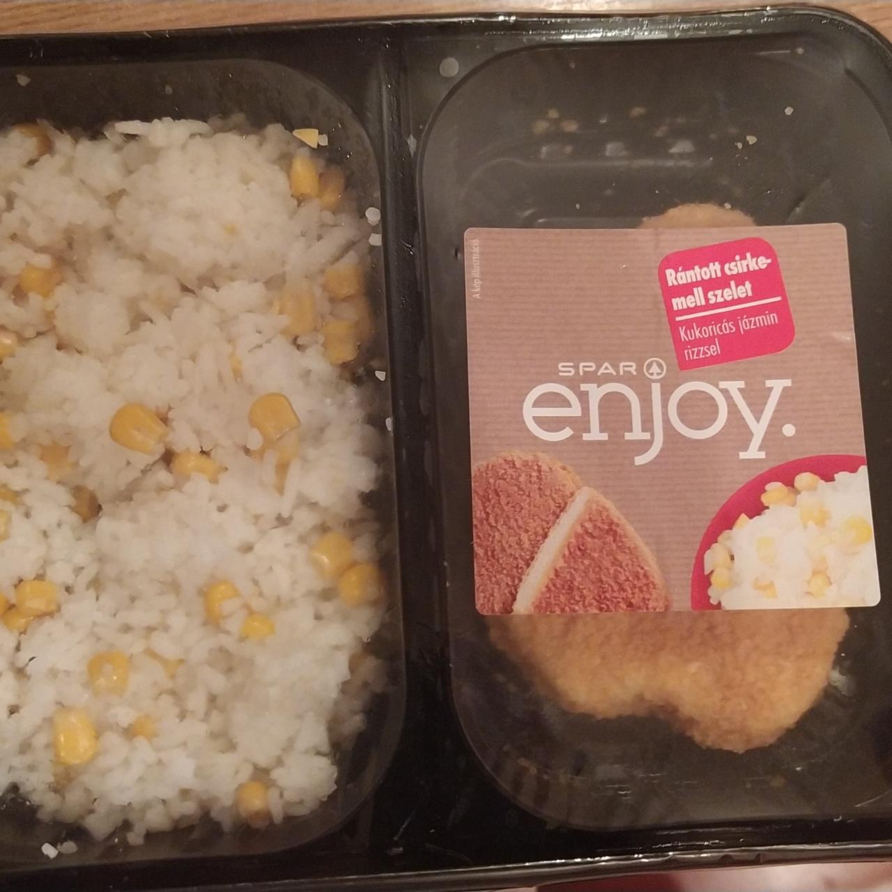 Képek - Rántott csirkemell szelet kukoricás jázmin rizzsel Spar enjoy