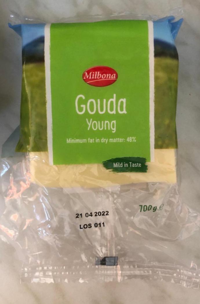 Képek - Gouda young 48% Milbona