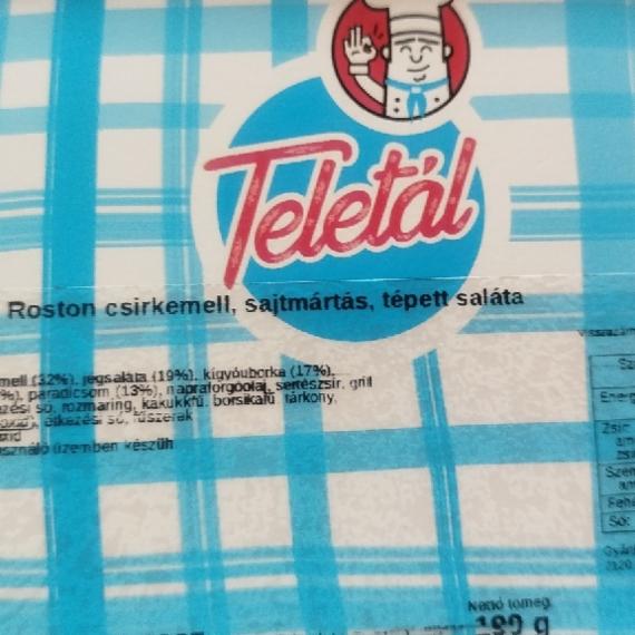 Képek - Roston csirkemell sajtmártás tépett saláta Teletál