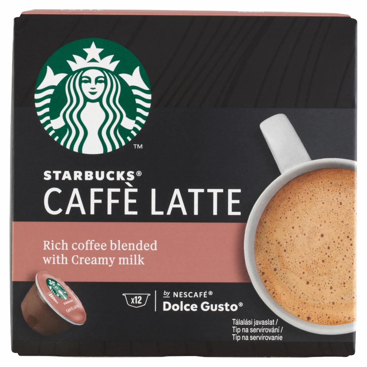 Képek - Starbucks by Nescafé Dolce Gusto Caffé Latte tejes kávékapszula 12 x 10,1 g (121,2 g)