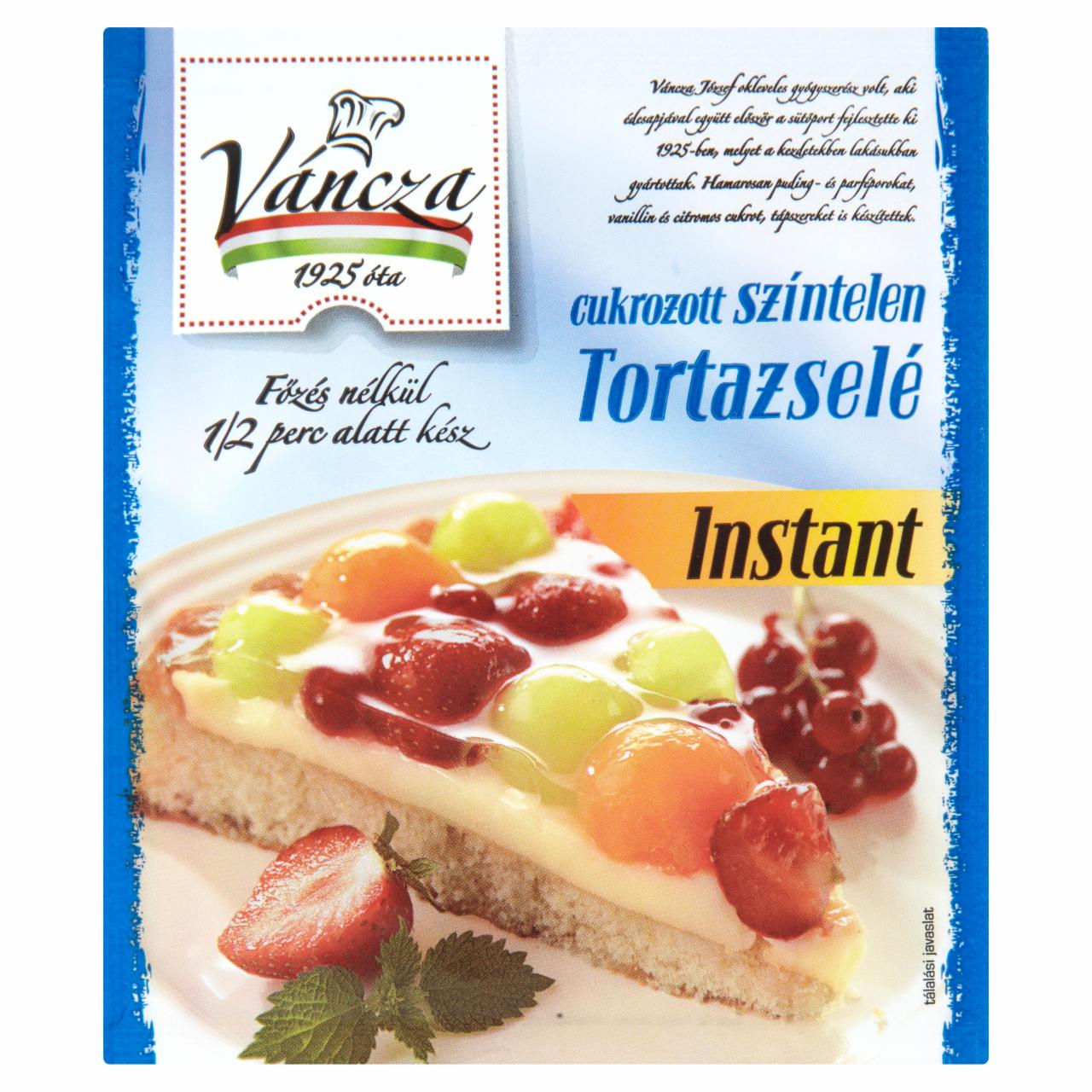 Képek - Váncza instant cukrozott színtelen tortazselé 50 g