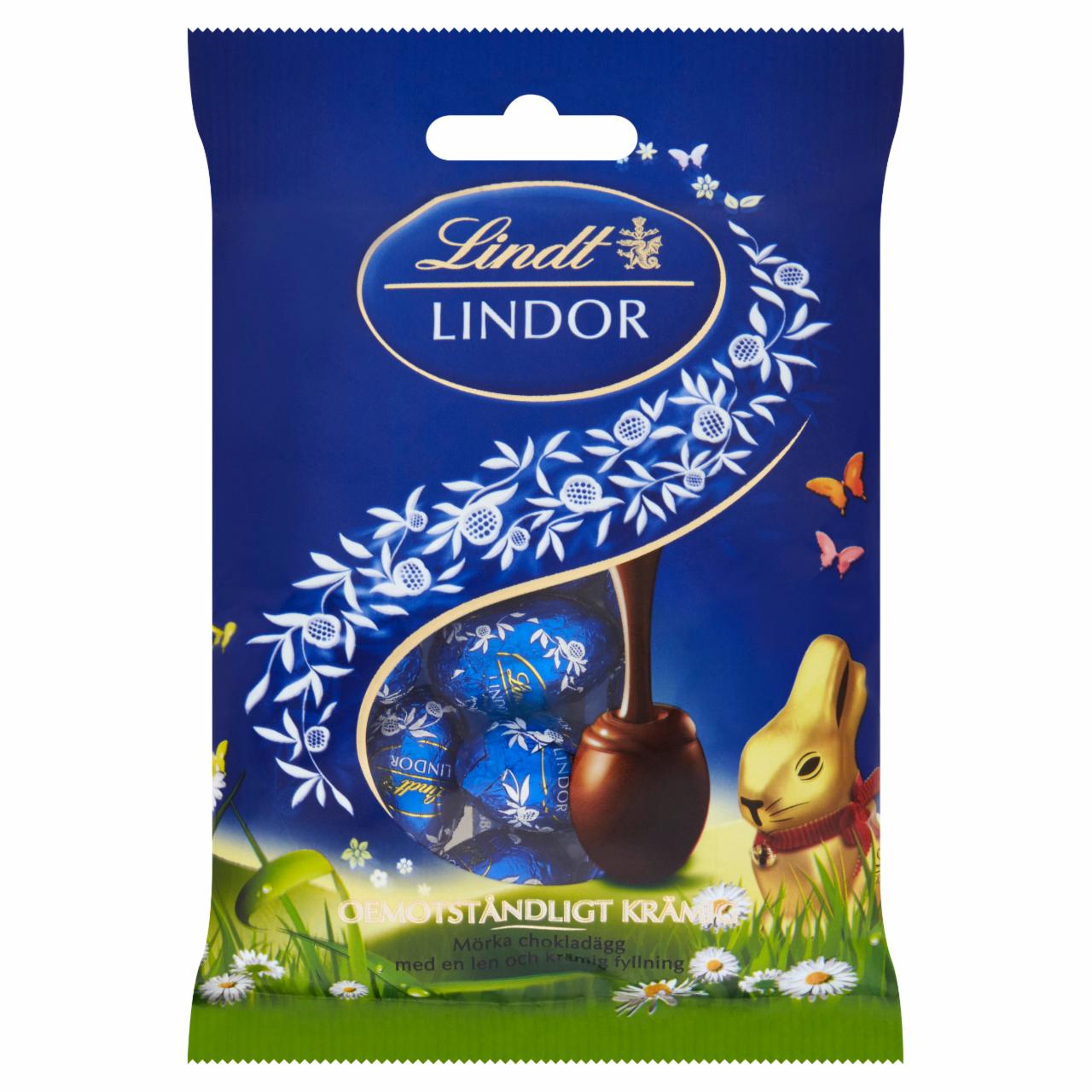 Képek - Lindt Lindor keserű csokoládé finom krémes töltelékkel 100 g