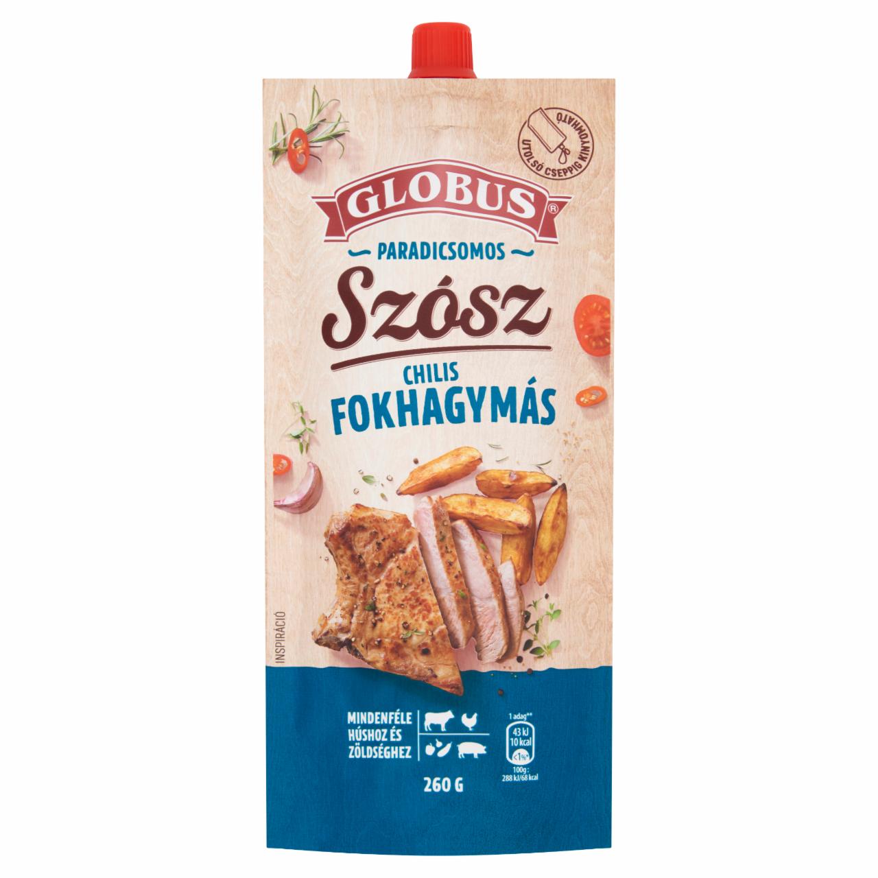 Képek - Globus paradicsomos chilis fokhagymás szósz 260 g