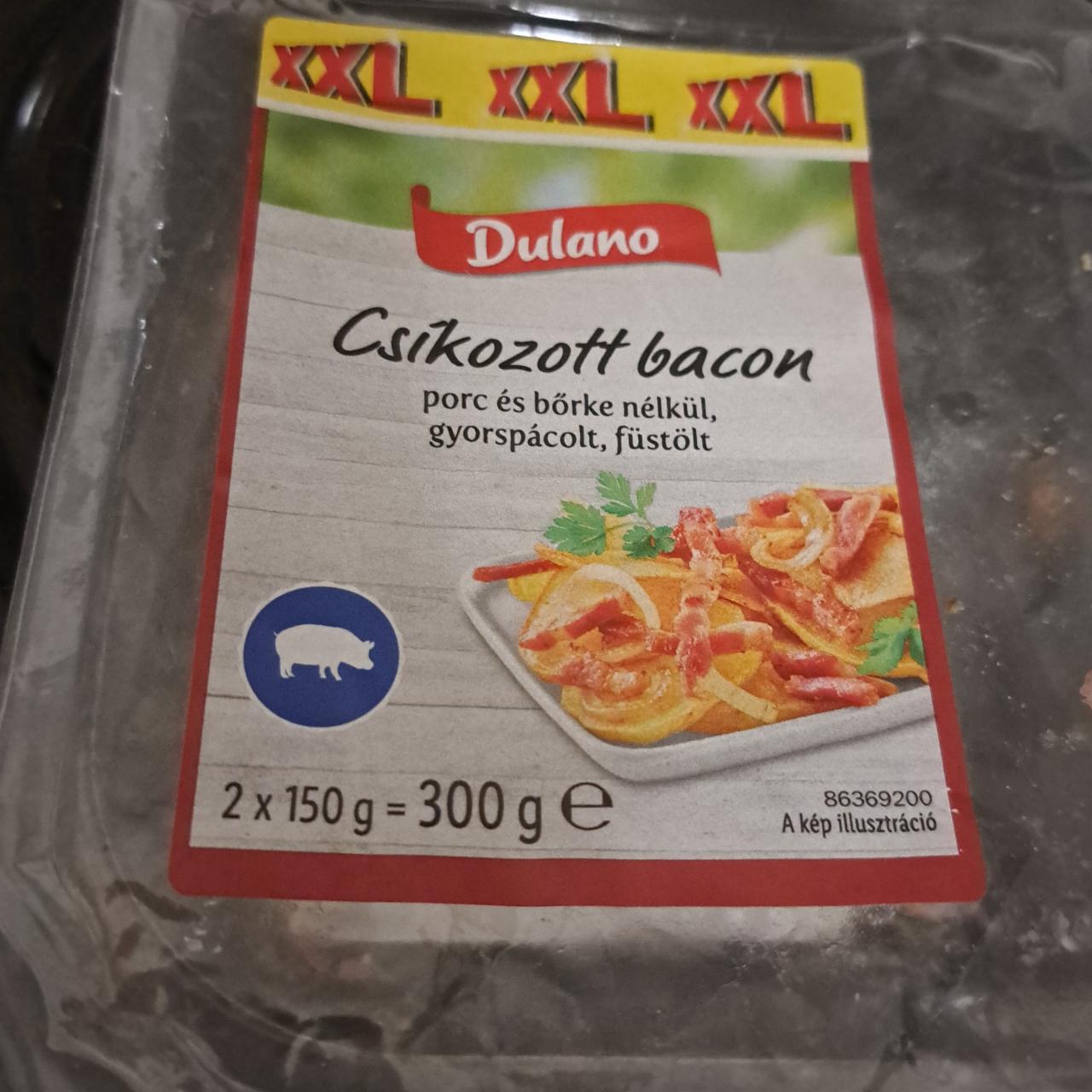 Képek - Csíkozott bacon Dulano