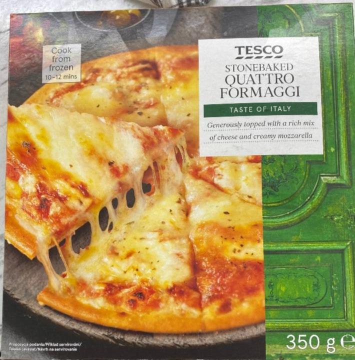 Képek - Quattro formaggi gyorsfagyasztott pizzalap Tesco