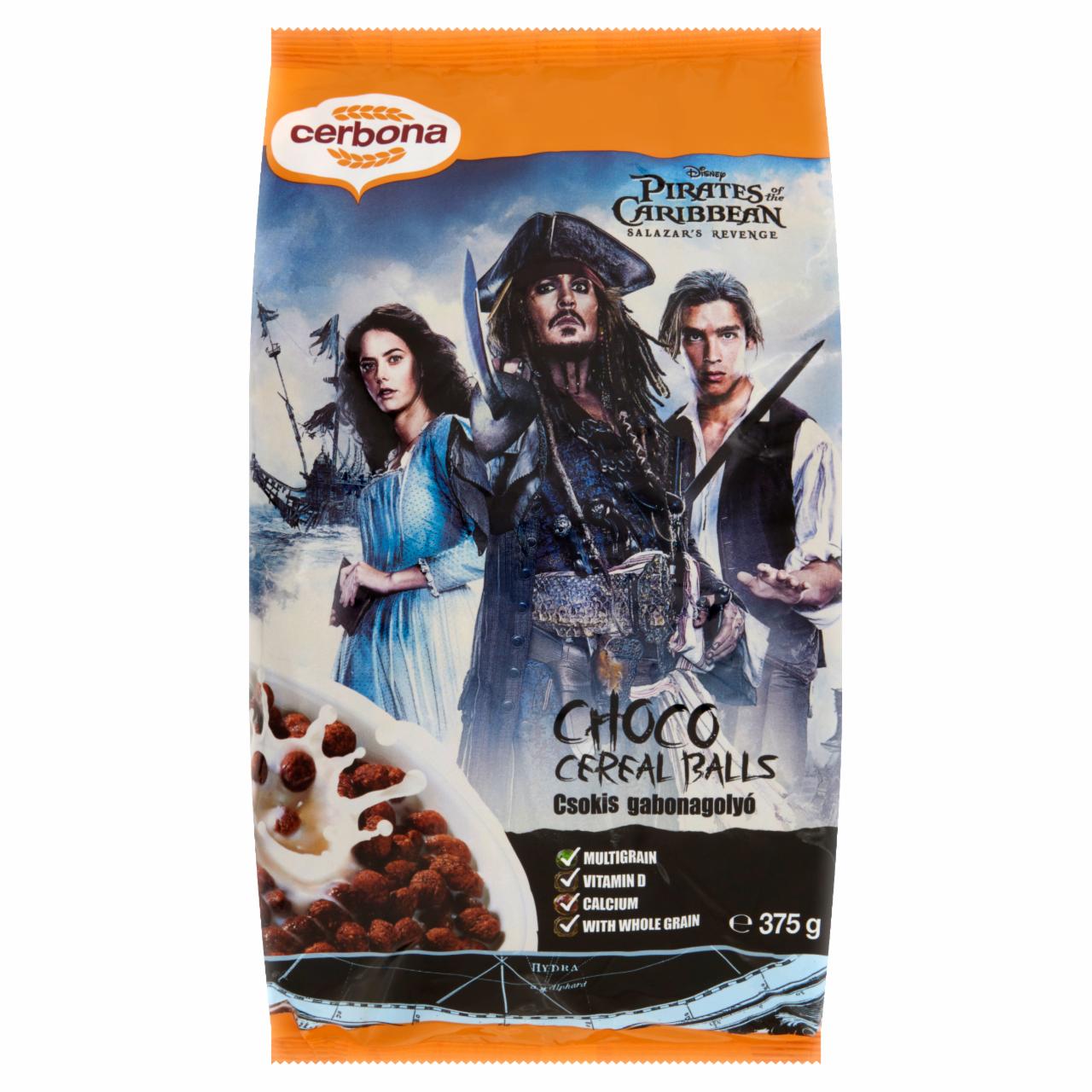 Képek - Cerbona Disney Pirates of the Caribbean Salazar's Revenge csokis gabonagolyó 375 g